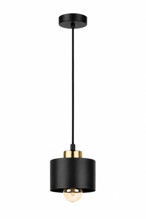 Lampa wisząca 1xE27 SIMPLY BLACK/GOLD