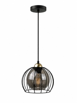 Lampa wisząca 1xE27 SOLO BLACK/GOLD