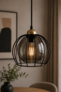 Lampa wisząca 1xE27 SOLO BLACK/GOLD