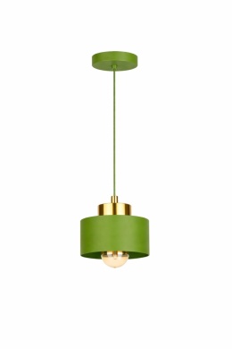 Lampa wisząca 1xE27 Simply Khaki/Gold
