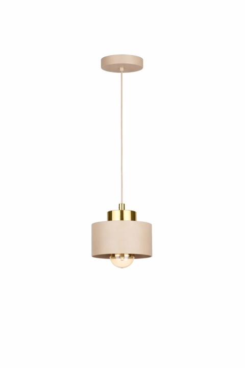 Lampa wisząca 1xE27 Simply Latte/Gold