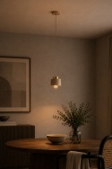 Lampa wisząca 1xE27 Simply Latte/Gold