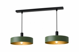 Pendant lamp 2xE27 HAKI BLACK