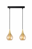Lampa wisząca 2xE27 LACRIMA HONEY/GOLD