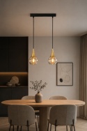 Lampa wisząca 2xE27 LACRIMA HONEY/GOLD