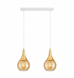 Lampa wisząca 2xE27 LACRIMA WHITE