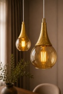 Pendant lamp 2xE27 LACRIMA WHITE