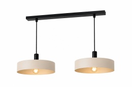 Pendant lamp 2xE27 LATTE BLACK