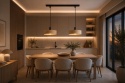 Lampa wisząca 2xE27 LATTE BLACK