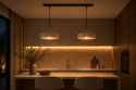 Lampa wisząca 2xE27 LATTE GOLD 2972