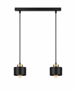 Lampa wisząca 2xE27 SIMPLY BLACK/GOLD