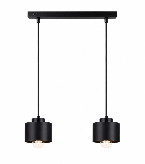 Pendant lamp 2xE27 SIMPLY BLACK