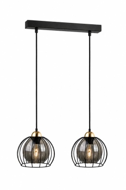 Lampa wisząca 2xE27 SOLO BLACK/GOLD