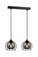 Lampa wisząca 2xE27 SOLO BLACK