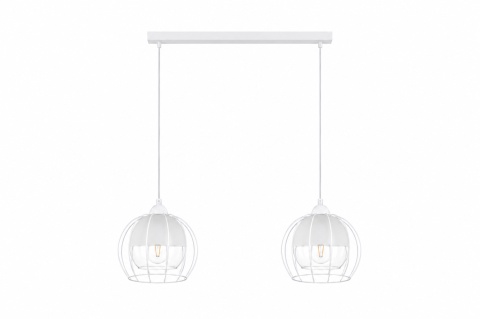 Pendant lamp 2xE27 SOLO WHITE
