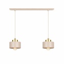 Lampa wisząca 2xE27 Simply Latte/Gold