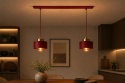 Lampa wisząca 2xE27 Simply Wine/Gold