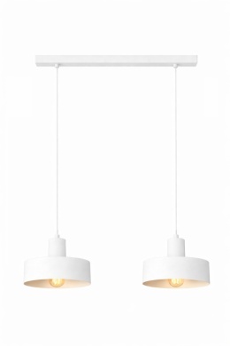 Lampa wisząca 2xE27 Velyo White