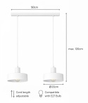 Lampa wisząca 2xE27 Velyo White
