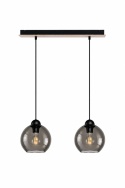Lampa wisząca 2xE27 YUNO WOOD BLACK/NATURAL