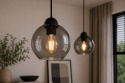 Lampa wisząca 2xE27 YUNO WOOD BLACK/NATURAL