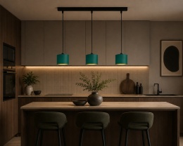 Lampa wisząca 3xE27 FLOW GREEN