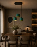 Lampa wisząca 3xE27 FLOW GREEN