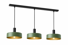 Lampa wisząca 3xE27 HAKI BLACK