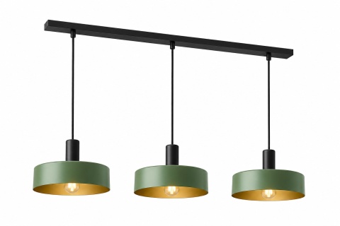 Lampa wisząca 3xE27 HAKI BLACK