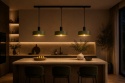 Lampa wisząca 3xE27 HAKI BLACK