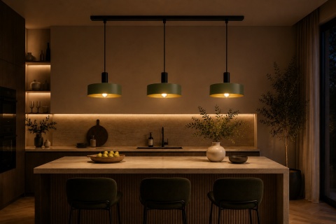 Lampa wisząca 3xE27 HAKI BLACK