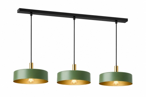 Lampa wisząca 3xE27 HAKI GOLD