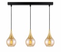 Pendant lamp 3xE27 LACRIMA HONEY/GOLD