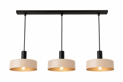Lampa wisząca 3xE27 LATTE BLACK
