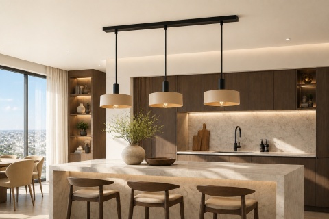 Lampa wisząca 3xE27 LATTE BLACK