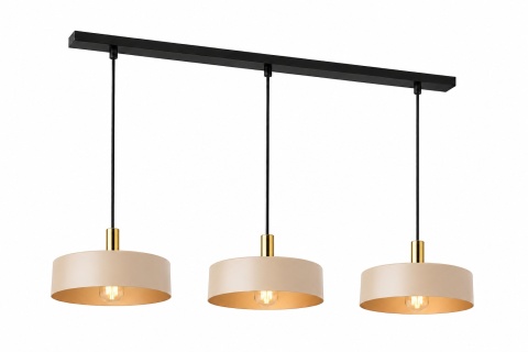 Pendant lamp 3xE27 LATTE GOLD