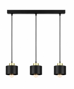 Lampa wisząca 3xE27 SIMPLY BLACK/GOLD