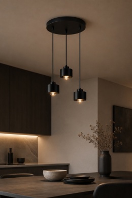 Lampa wisząca 3xE27 SIMPLY BLACK