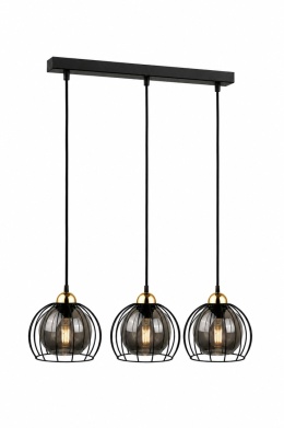 Lampa wisząca 3xE27 SOLO BLACK/GOLD
