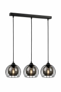 Pendant lamp 3xE27 SOLO BLACK