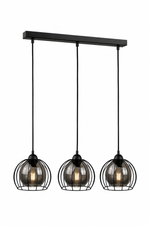 Pendant lamp 3xE27 SOLO BLACK