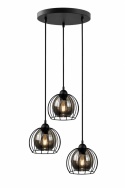 Lampa wisząca 3xE27 SOLO BLACK