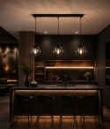 Pendant lamp 3xE27 SOLO BLACK
