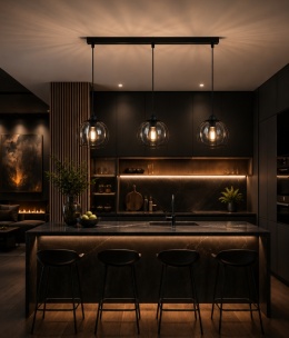 Lampa wisząca 3xE27 SOLO BLACK