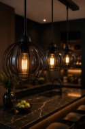 Pendant lamp 3xE27 SOLO BLACK