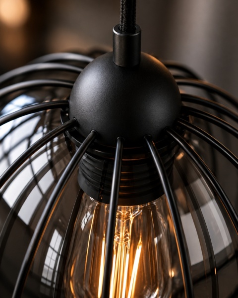 Pendant lamp 3xE27 SOLO BLACK