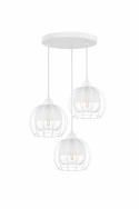Lampa wisząca 3xE27 SOLO WHITE