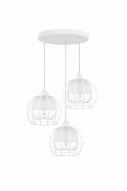 Lampa wisząca 3xE27 SOLO WHITE