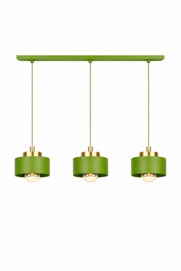 Lampa wisząca 3xE27 Simply Khaki/Gold