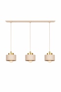 Lampa wisząca 3xE27 Simply Latte/Gold